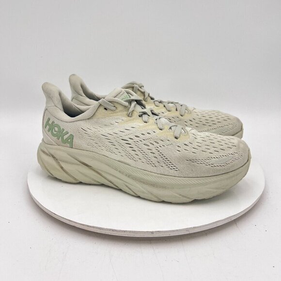 Hoka One One Clifton 8 Women Size 8B 1119394-SGCT Smoke Green Celadon Tint Shoes - Picture 4 of 13